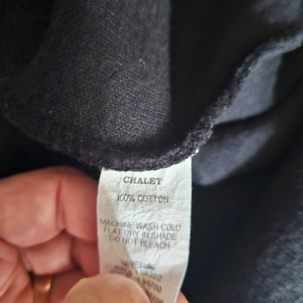 Chalet Black Cotton Asymetric Hem Skirt Sz M - Picture 6 of 7